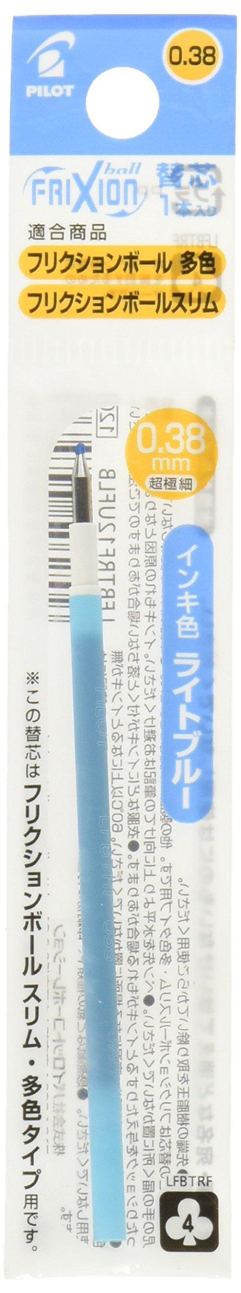 Pilot Friction Ball Slim Replacement Refill 0.38mm, 1-Pack, Light Blue LFBTRF12UFLB