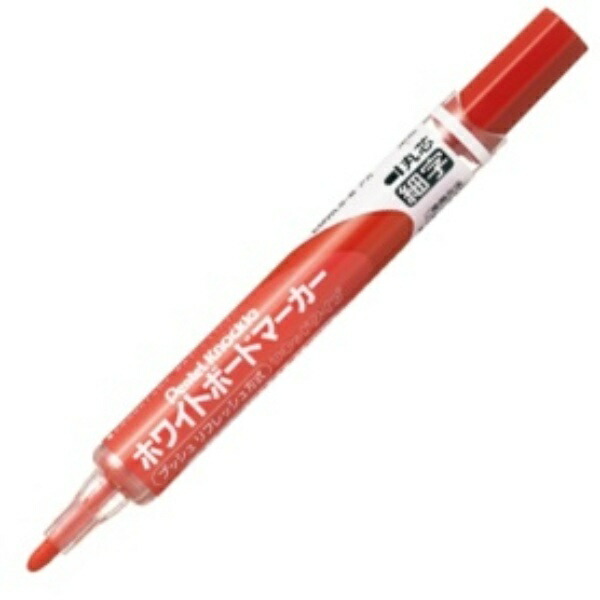 Pentel Whiteboard Marker Knockle Fine Round Tip Red EMWLS-B 1 piece