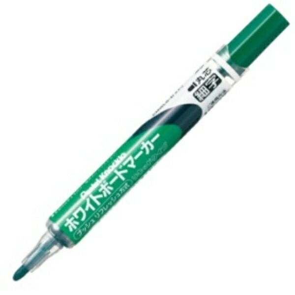 Pentel Whiteboard Marker Knockle Fine Round Tip Green EMWLS-D 1-Pack