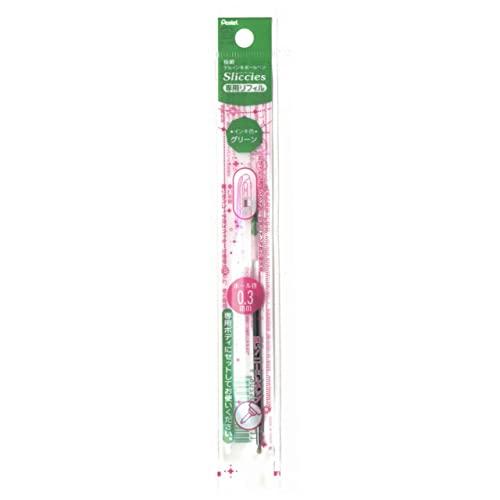 Pentel Gel Ink Refill Slickz Refill 0.3mm Green Ink XBGRN3D