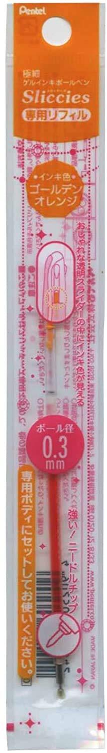 Pentel iPlus Slickies Refill 0.3mm Golden Orange XBGRN3F3