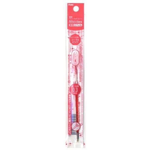 Pentel Gel Ink Refill Slitz Refill 0.3mm Coral Pink Ink XBGRN3P3
