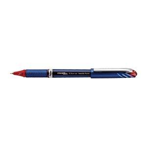 Pentel Ballpoint Pen Gel Ink Energel Euro 0.5mm Blue Barrel BLN25-B Red
