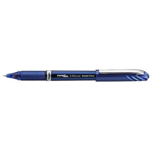 Pentel Gel Ink Ballpoint Pen Energel Euro 0.35mm Blue Barrel Blue Ink BLN23-C