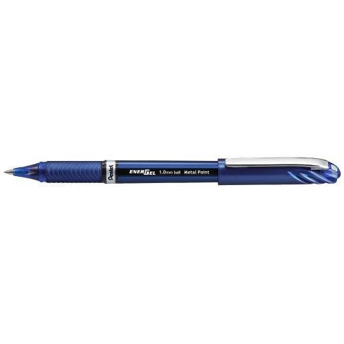 Pentel Gel Ink Ballpoint Pen Energel Euro 1.0mm Blue Barrel Blue Ink BL30-C