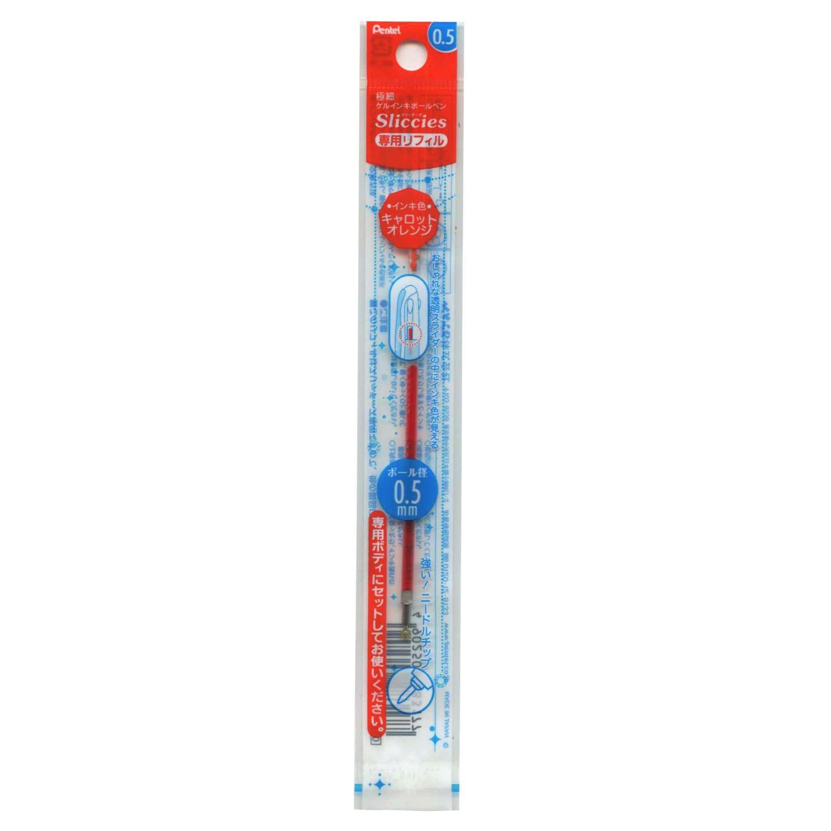 Pentel iPlus Slickies Refill 0.5mm Carrot Orange XBGRN5F2