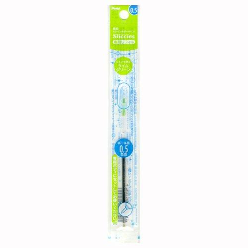 Pentel Gel Ink Refill Slickz Refill 0.5mm Lime Green Ink XBGRN5K