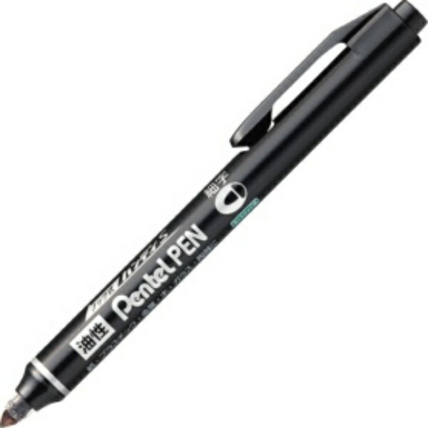 Pentel Oil-Based Marker Knock-Type Handy S Pentel PEN Fine Round Tip Black NXS15-AP 1 piece