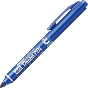 Pentel Oil-Based Marker Knock-Type Handy S Pentel PEN Fine Round Tip Blue NXS15-CP 1 Piece