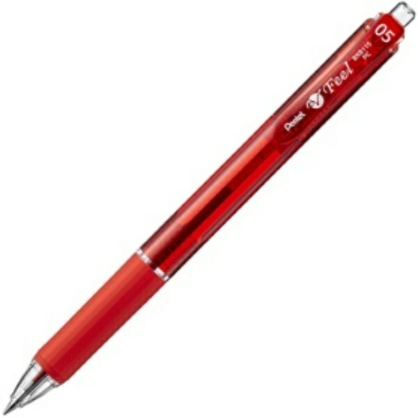 Pentel Oil-Based Ballpoint Pen Vicuña Feel 0.5mm Red BXB-115B 1 Pen