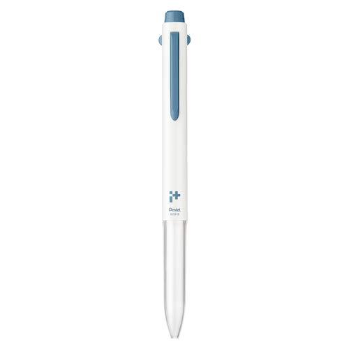 Pentel iPlus Simple Coord 3-Pen Body Retractable Dust Blue BGH3-DC