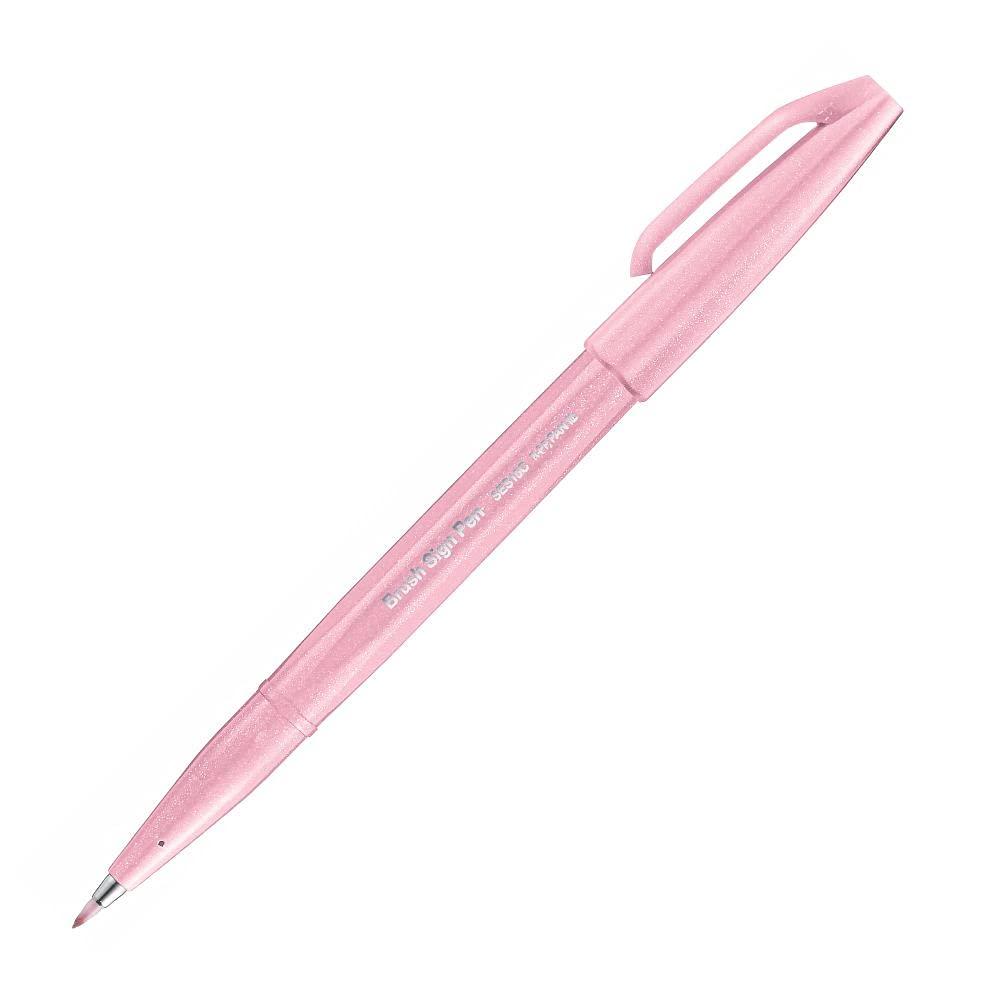 Stationery Brush Touch Touch Sign Pen Sign Pen Pale Pink SES 15 CP 3 Pentel