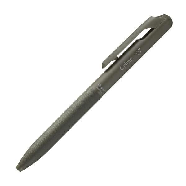 Pentel Calme Single-Color Ballpoint Pen 0.7mm Barrel Color: Khaki Ink Color: Black BXA107D-A