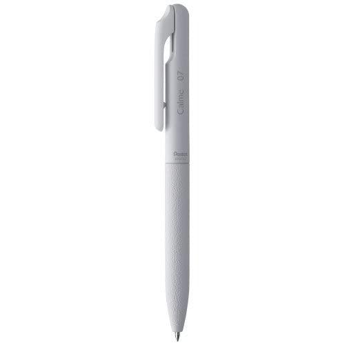 Pentel Calme Single-Color Ballpoint Pen 0.7mm Barrel Color: Grayish White Ink Color: Black BXA107W-A