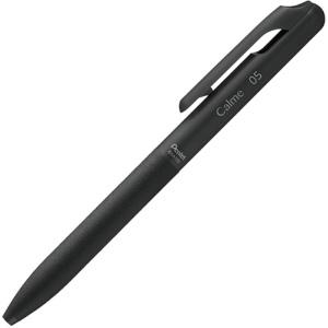 Pentel Calme Single-Color Ballpoint Pen (Poly-Sheath Specification) 0.5mm Black (Barrel Color: Black) XBXA105A-A 1 Pen