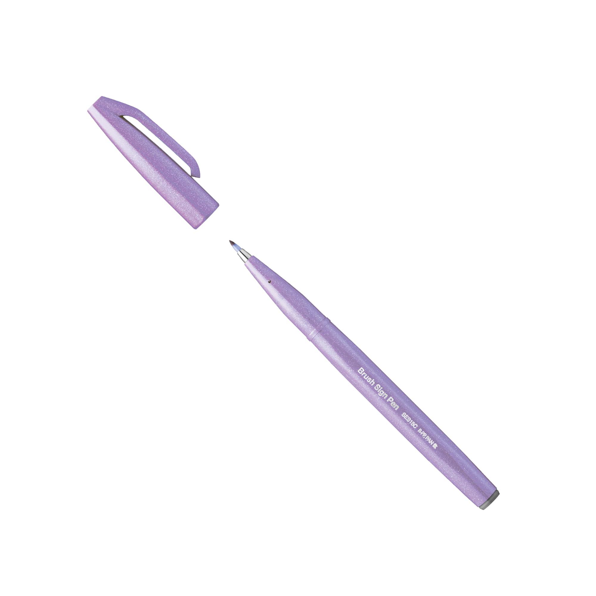 Color Brush Pen Brush Touch Sign Pen ● Quantity: 1 pen ● Dimensions: 18mm (W) × 13mm (D) × 133mm (H) ● Weight: 9g ● Length: 133mm ● Ink Type: Water-based dye ● Disposable ● Material: Made with recycled materials