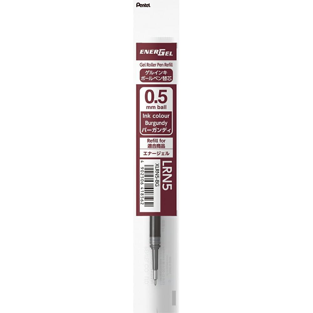 Pentel Ballpoint Pen Refill for Energel 0.5mm Burgundy XLRN5-BG