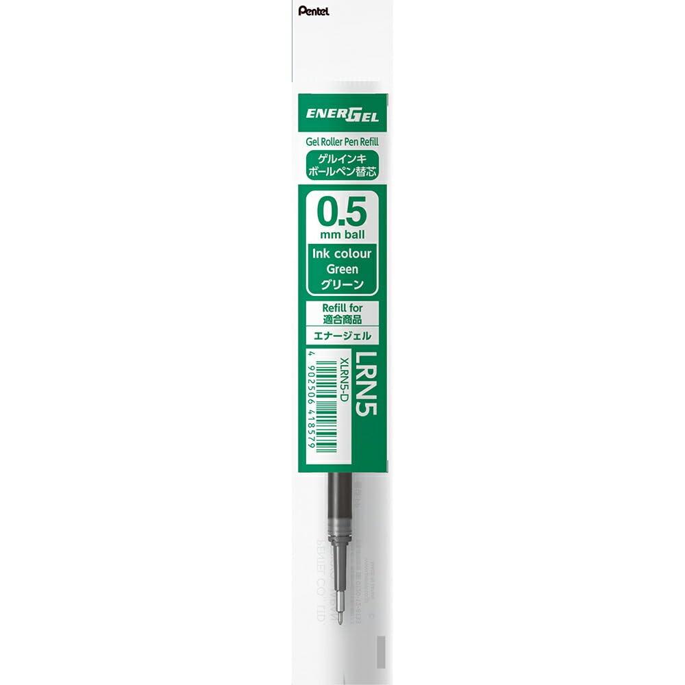Pentel Ballpoint Pen Refill for Energel 0.5mm Green XLRN5-D