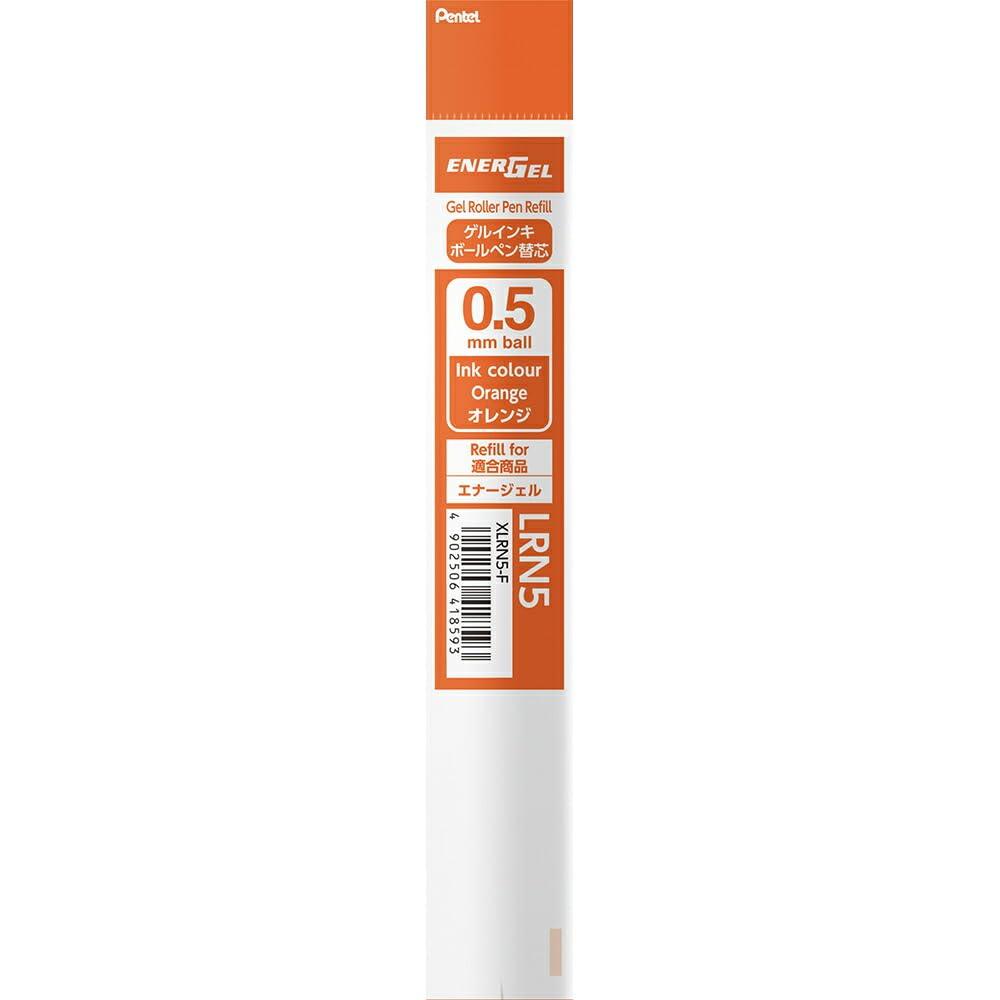 Pentel Ballpoint Pen Refill for Energel 0.5mm Orange XLRN5-F