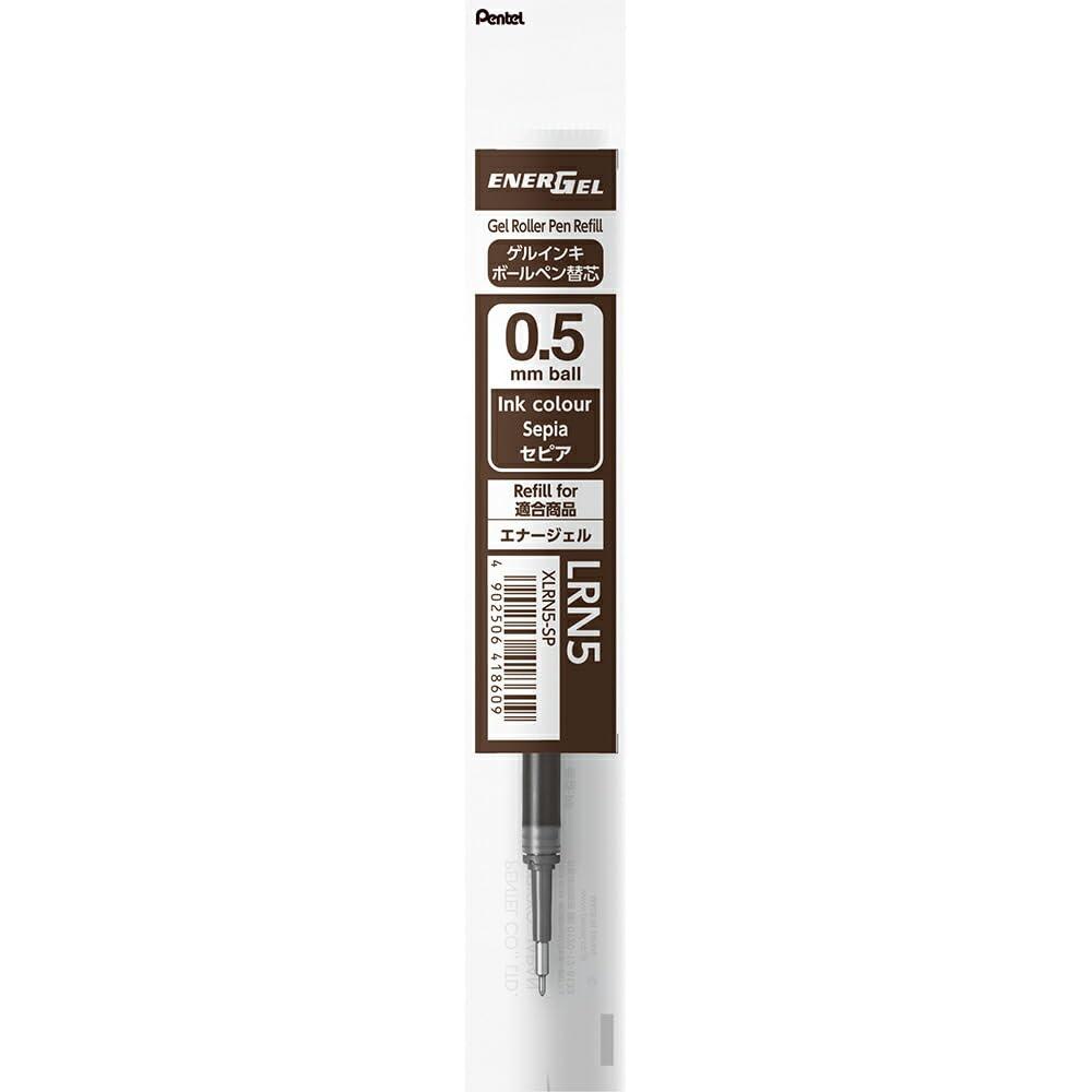 Pentel Ballpoint Pen Refill for Energel 0.5mm Sepia XLRN5-SP