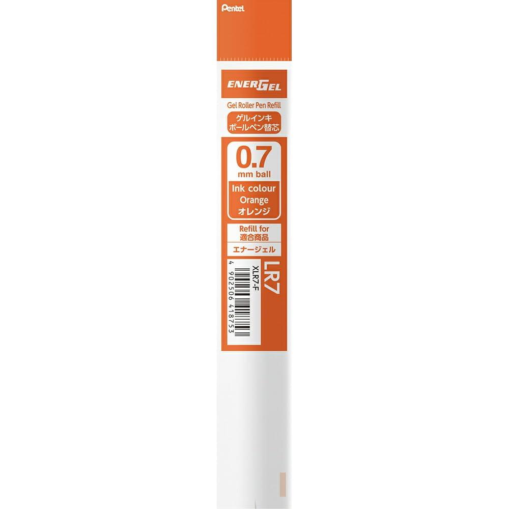 Pentel Ballpoint Pen Refill for Energel 0.7mm Orange XLR7-F
