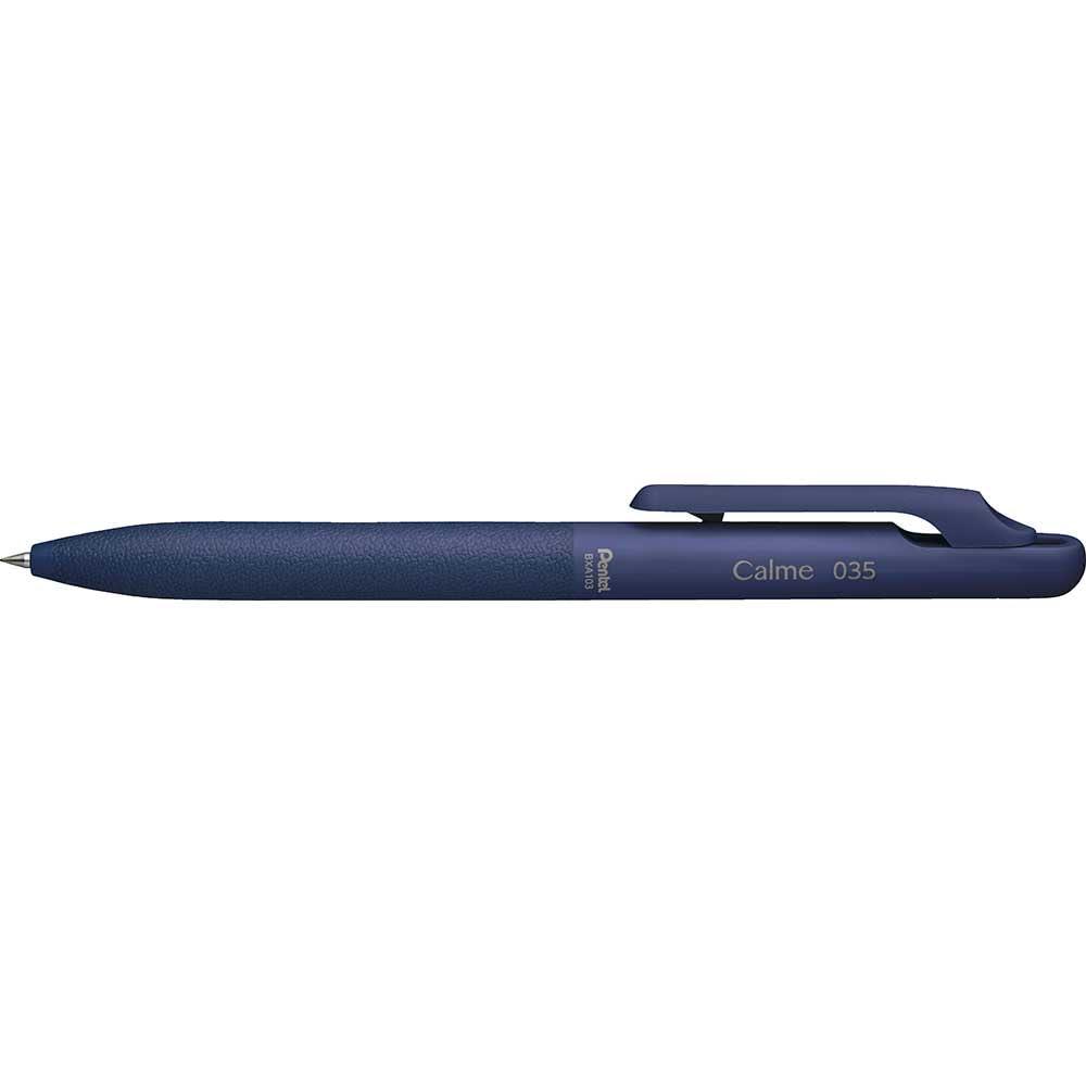 Pentel Calme Single-Color Ballpoint Pen 0.35mm Blue Barrel Blue Ink BXA103C-C