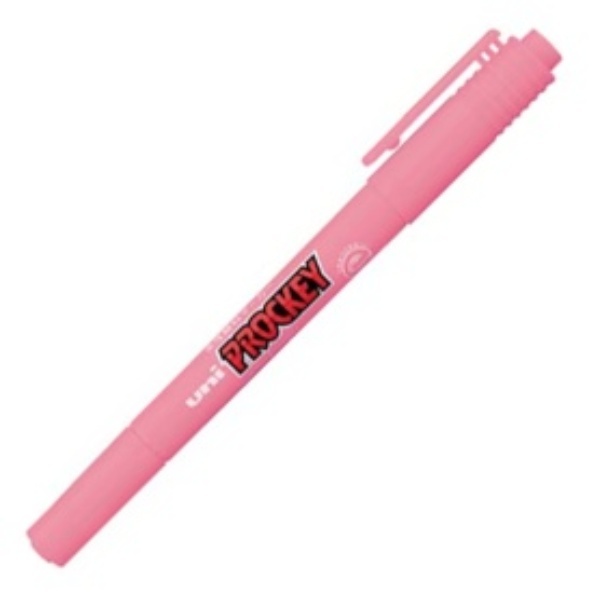 Mitsubishi Pencil Water-Based Marker Proッキー Fine Round Tip + Extra Fine Soft Pink PM120T.66 1 Pen