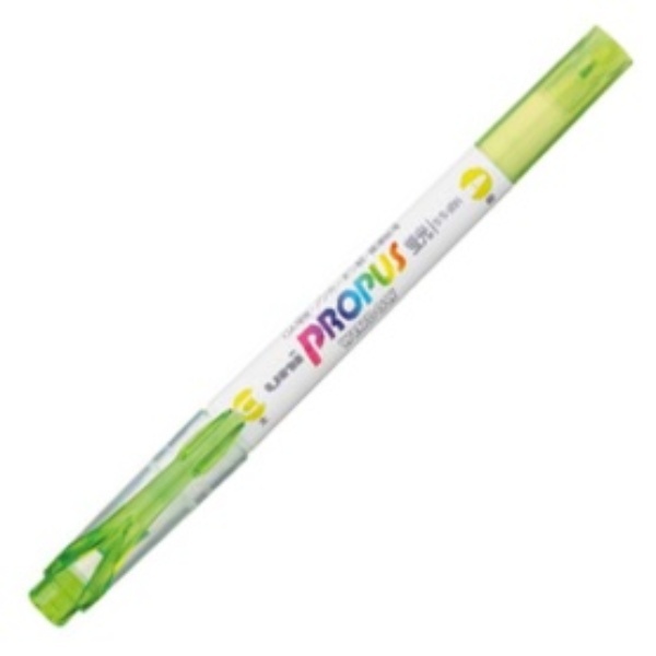 Mitsubishi Pencil Fluorescent Pen Propass Window Soft Color Lime PUS102T.5 1 Pen