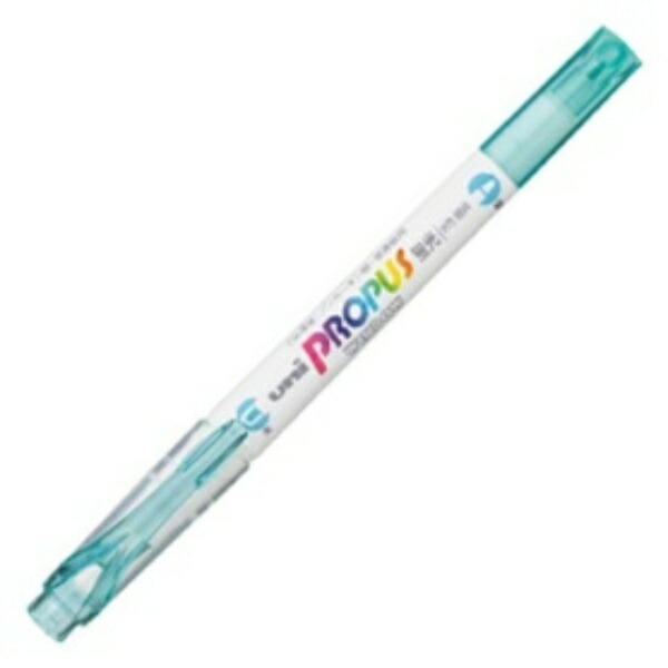 Mitsubishi Pencil Fluorescent Pen Propass Window Soft Color Aqua PUS102T.32 1 Pen