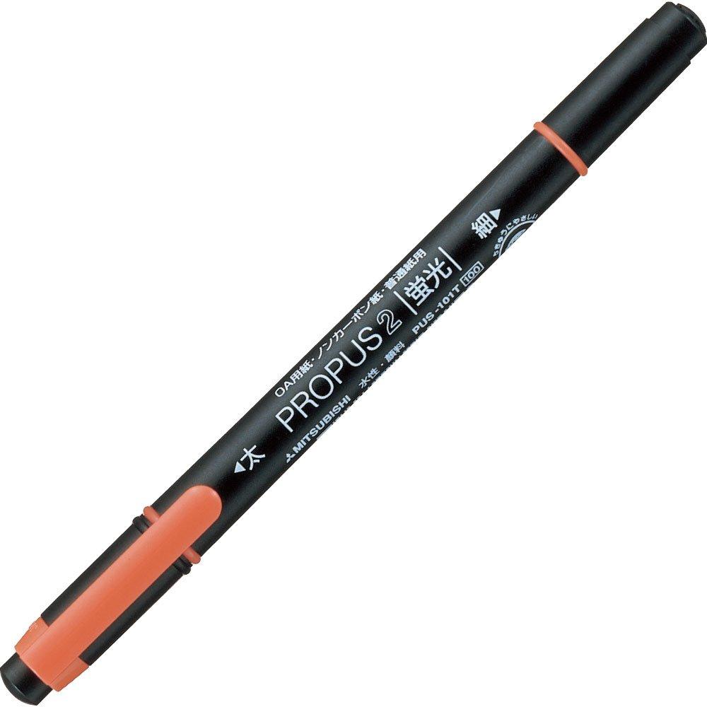 Mitsubishi Pencil Water-Based Sign Pen Pro Pass 2 PUS-101T(N) Orange 4