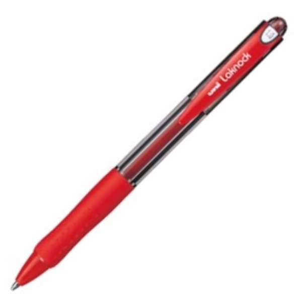 Mitsubishi Pencil Oil-Based Ballpoint Pen Very Easy Knock SN-100-10 Red 15
