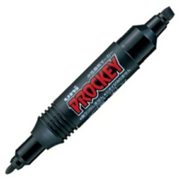 Mitsubishi Pencil uni Water-Based Pigment Marker ProQ Twin Black PM150TR.24