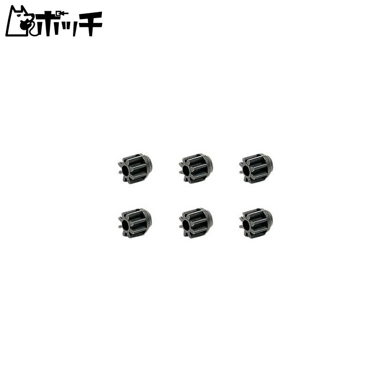 Tamiya Grade Up Parts Series No.453 GP.453 Carbon Reinforced 8T Pinion Gear (6 pcs) 15453