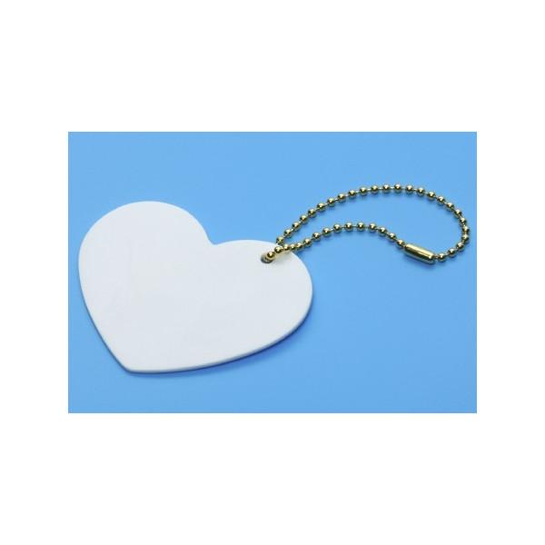 Tamiya Decoration Series Vessels No.49 White Heart Plate (with Ball Chain) 76649