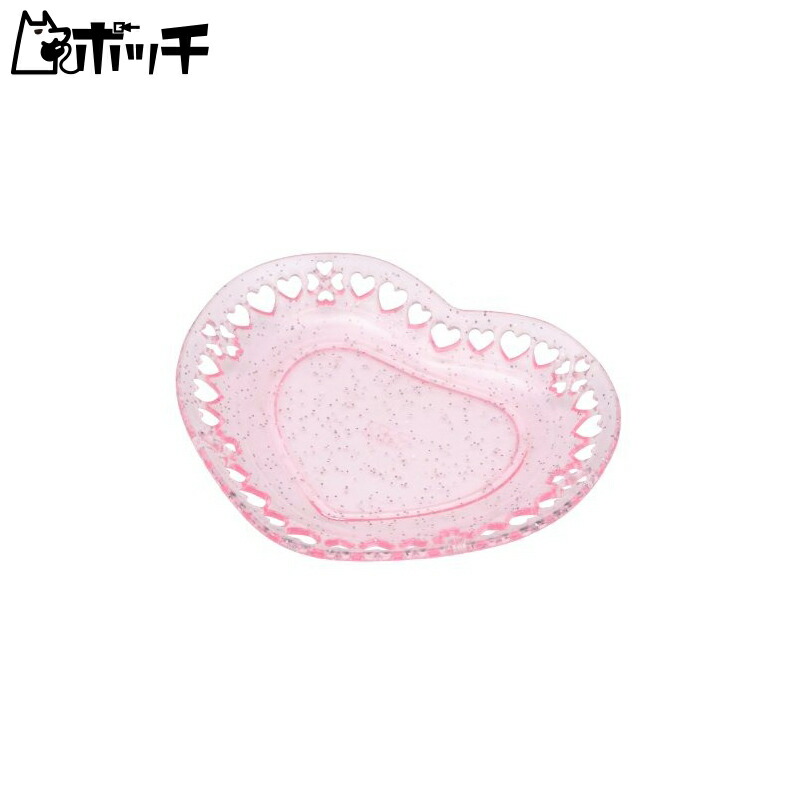 Tamiya Decoration Series No.53 Miniature Tableware Heart Plate (Pink Glitter, 87mm) 76653 Toy