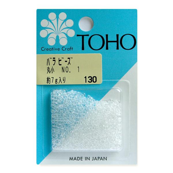 TOHO Round Small Beads Loose Pack Beads Approx. 2.2mm Outer Diameter Approx. 7g Per Pack No.1