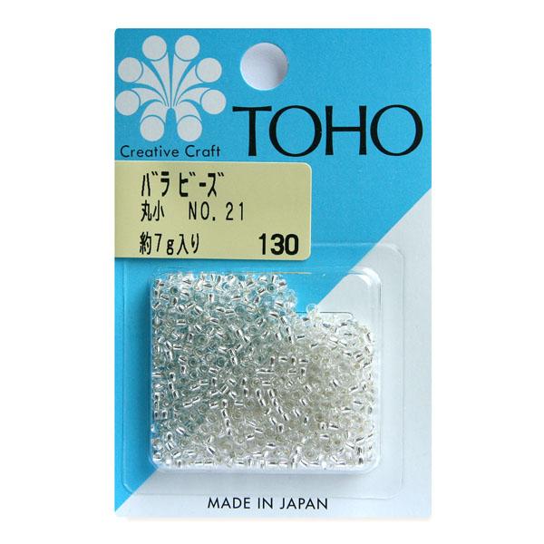 TOHO Round Small Beads Loose Pack Beads Approx. 2.2mm Outer Diameter Approx. 7g Per Pack No. 21
