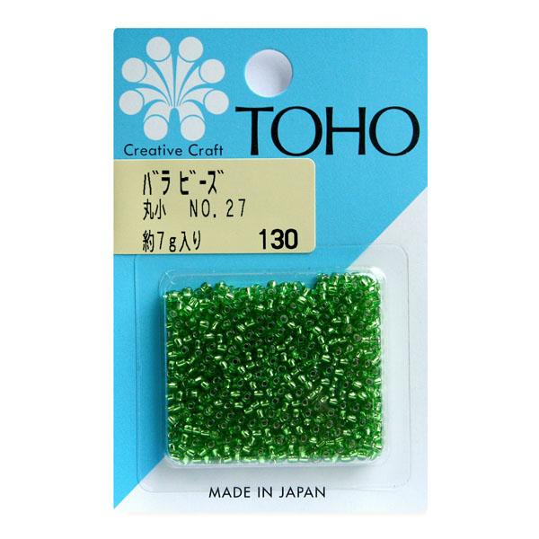 TOHO Round Small Beads Loose Pack Beads Approx. 2.2mm Outer Diameter Approx. 7g Per Pack No. 27