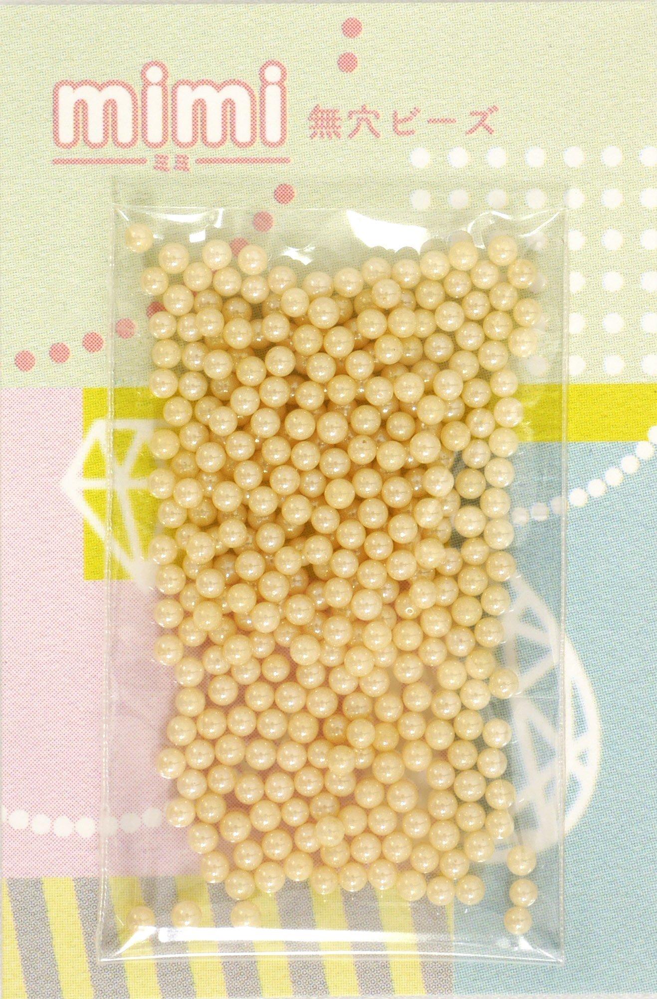 TOHO mimi Mimi No-Hole Beads Extra Small Approx. 1.5mm Outer Diameter No.123 Beige Approx. 320 Beads