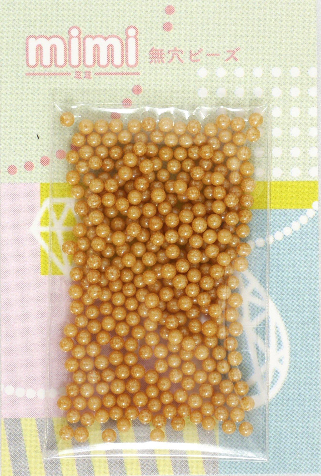 TOHO mimi Mimi No-Hole Beads Extra Small Approx. 1.5mm Outer Diameter No.123D Beige Approx. 320 Beads