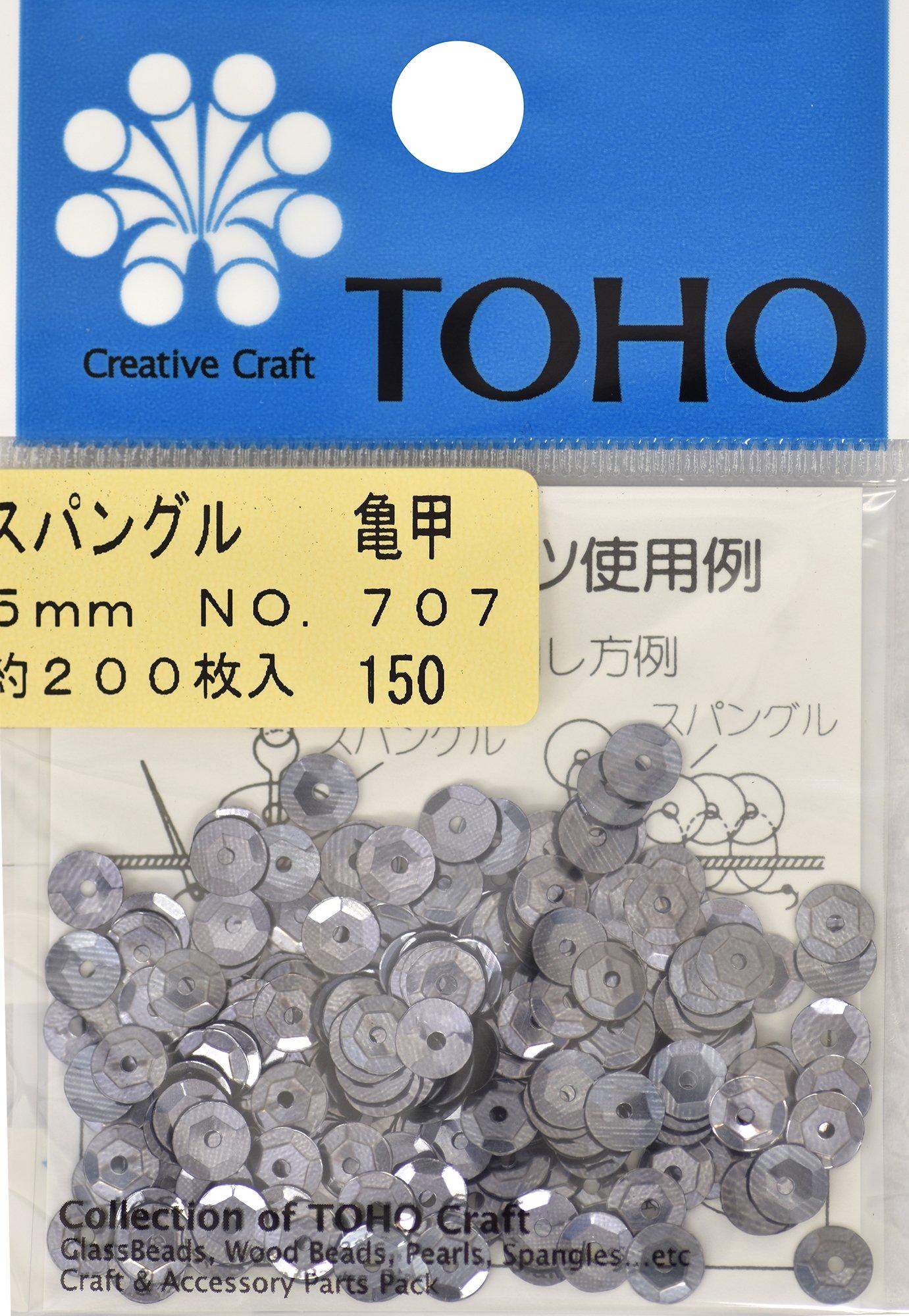 TOHO Spangle Tortoise Shell Approx. 5mm Gunmetal Approx. 200 Sheets No.707