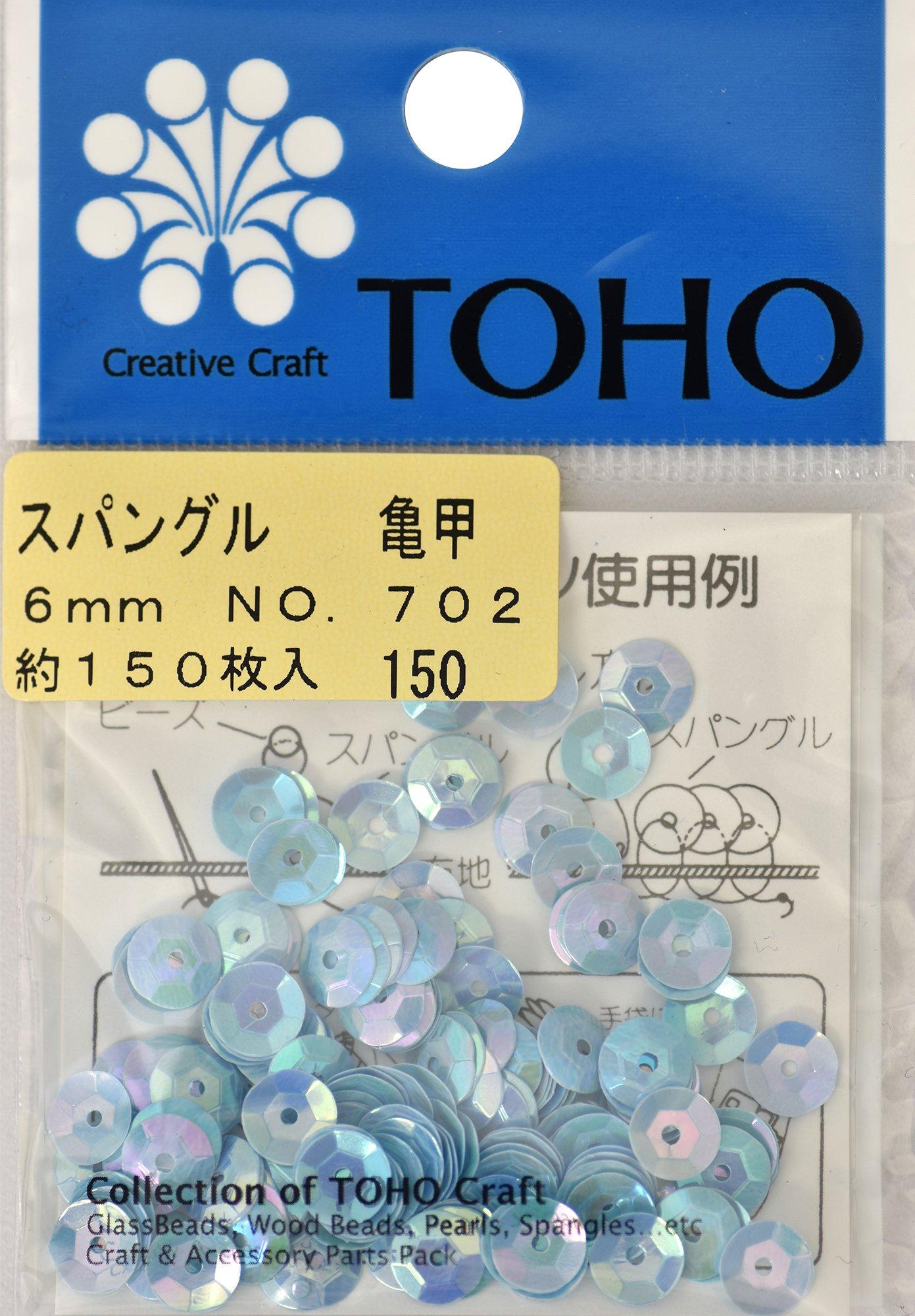 TOHO Spangle Tortoiseshell Approx. 6mm Pastel Blue Approx. 150 pieces No.702