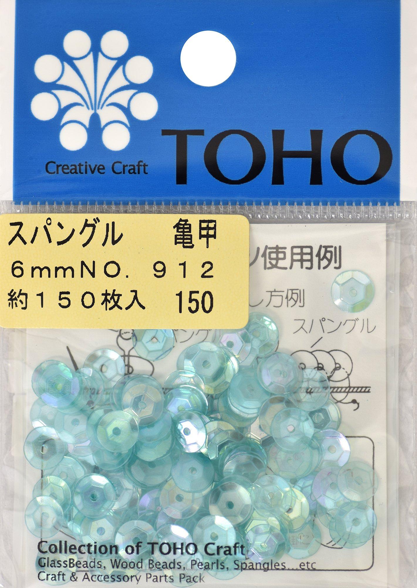 TOHO Spangle Tortoise Shell Approx. 6mm Light Green Aurora Approx. 150 pieces No.912