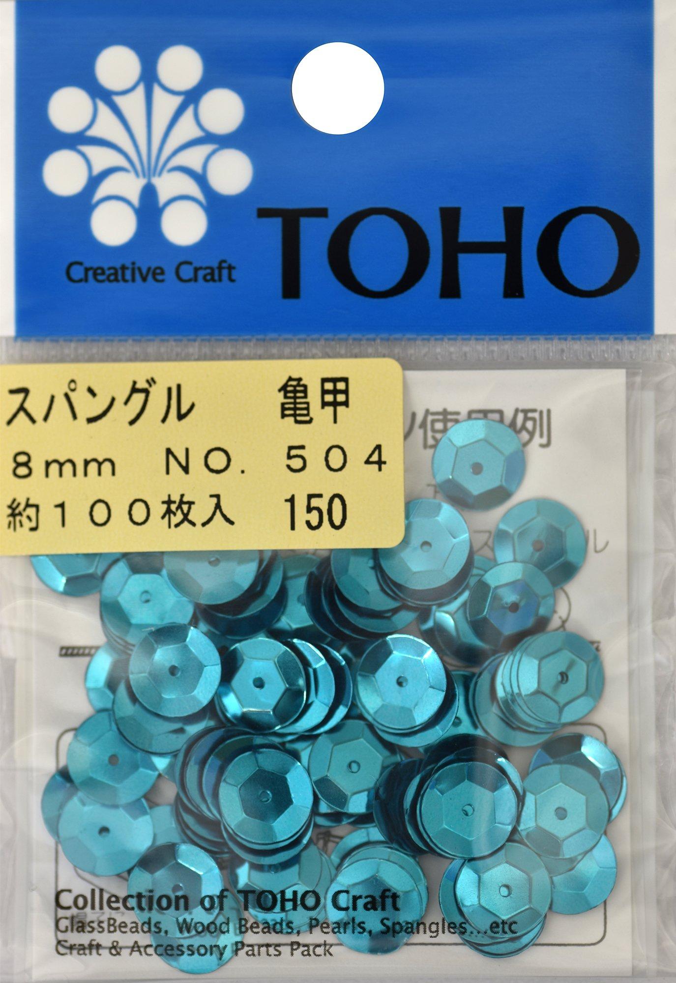 TOHO Spangle Tortoise Shell Approx. 8mm Blue Approx. 100 pieces No.504