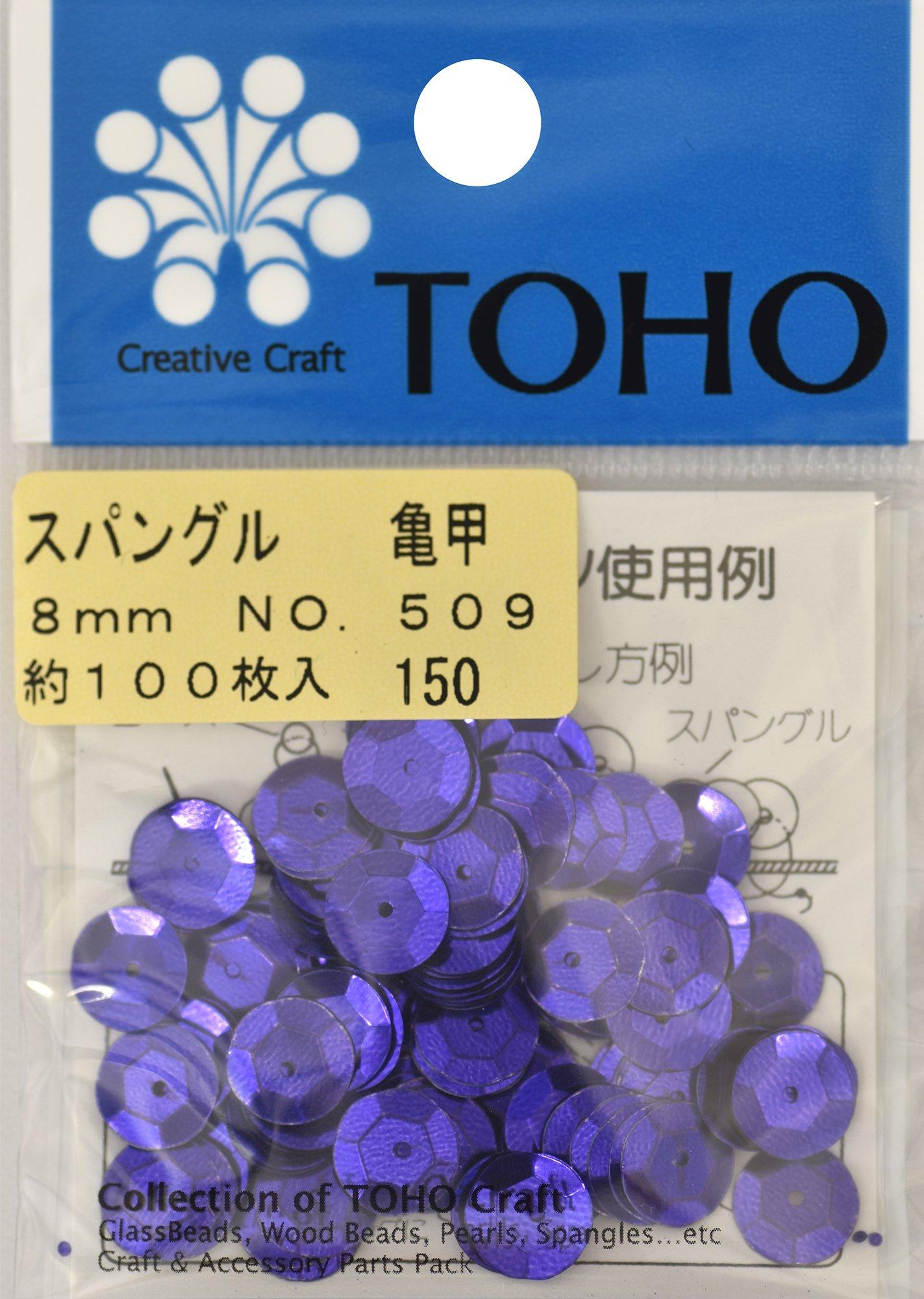 TOHO Spangle Tortoise Shell Approx. 8mm Purple Approx. 100 pieces No.509