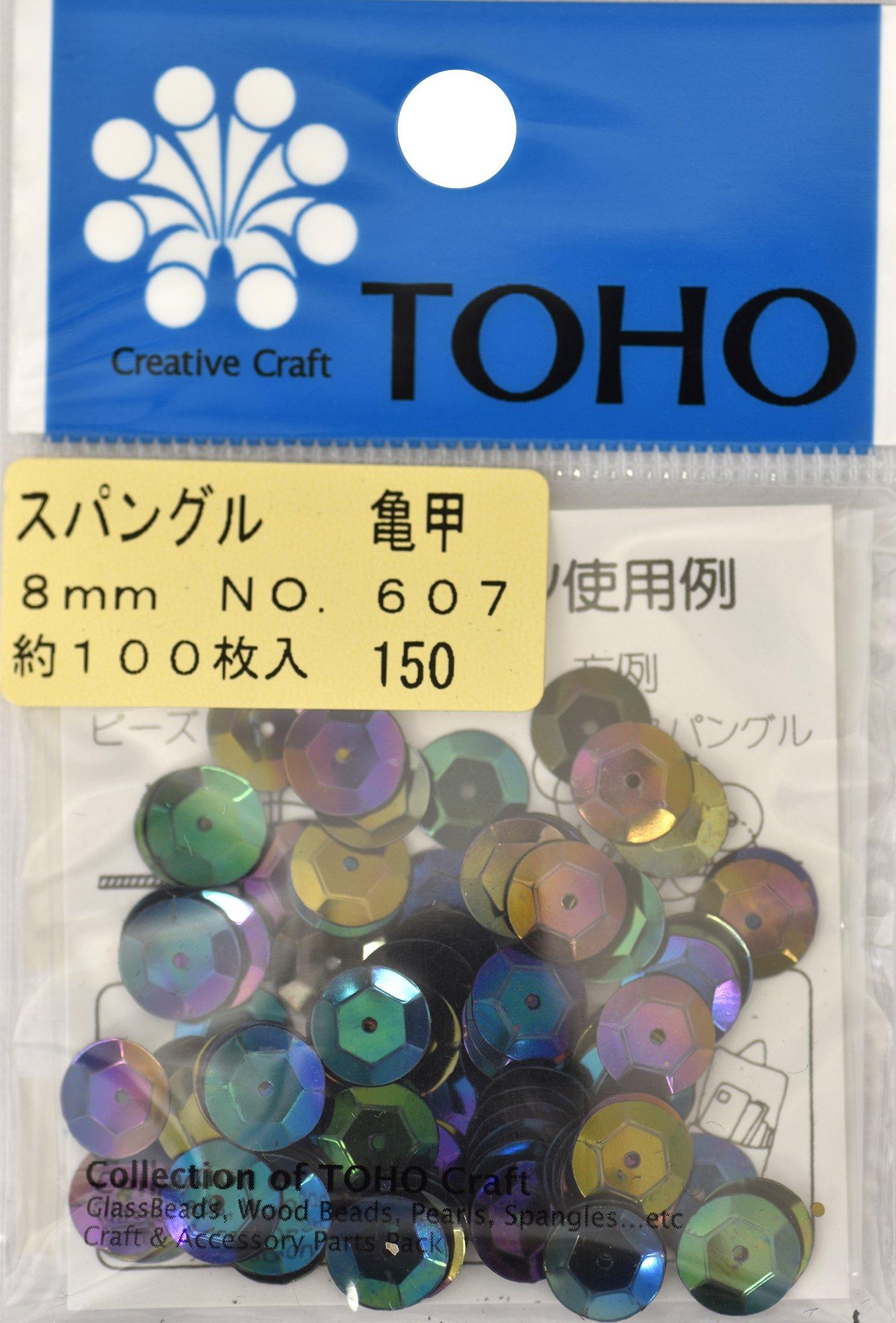 TOHO Spangle Tortoise Shell Approx. 8mm Approx. 100 Pieces No.607