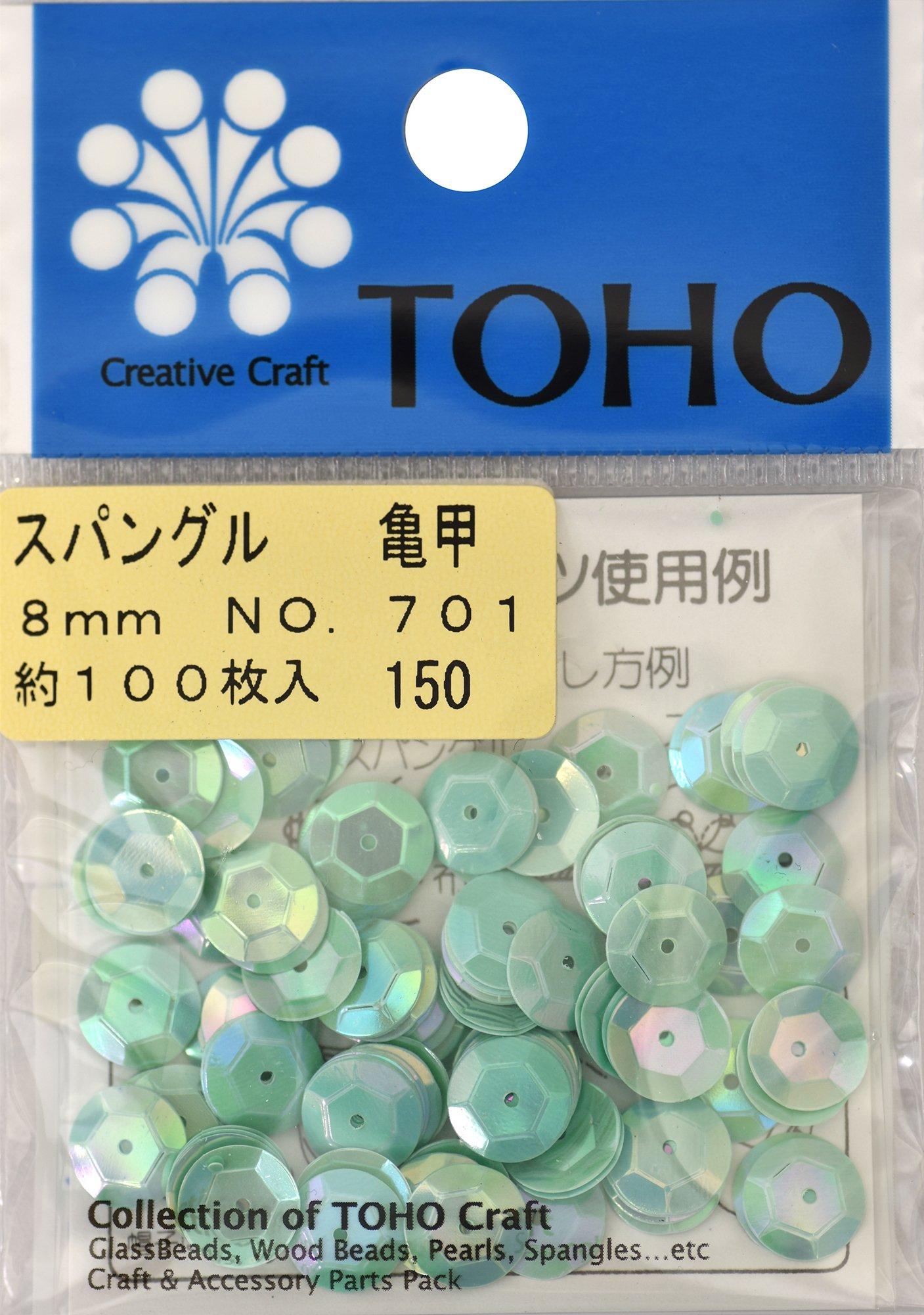TOHO Spangle Tortoise Shell Approx. 8mm Pastel Green Approx. 100 pieces No.701