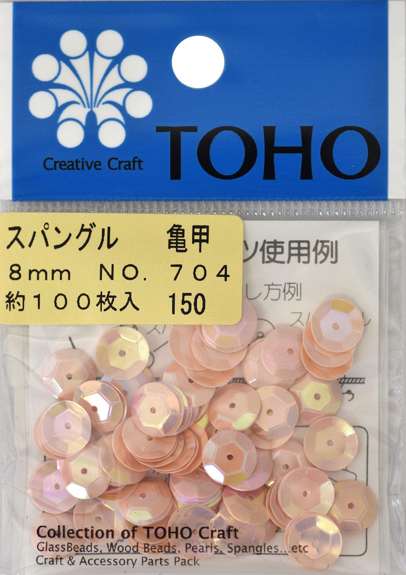 TOHO Spangle Tortoise Shell Approx. 8mm Pastel Pink Approx. 100 pieces No.704