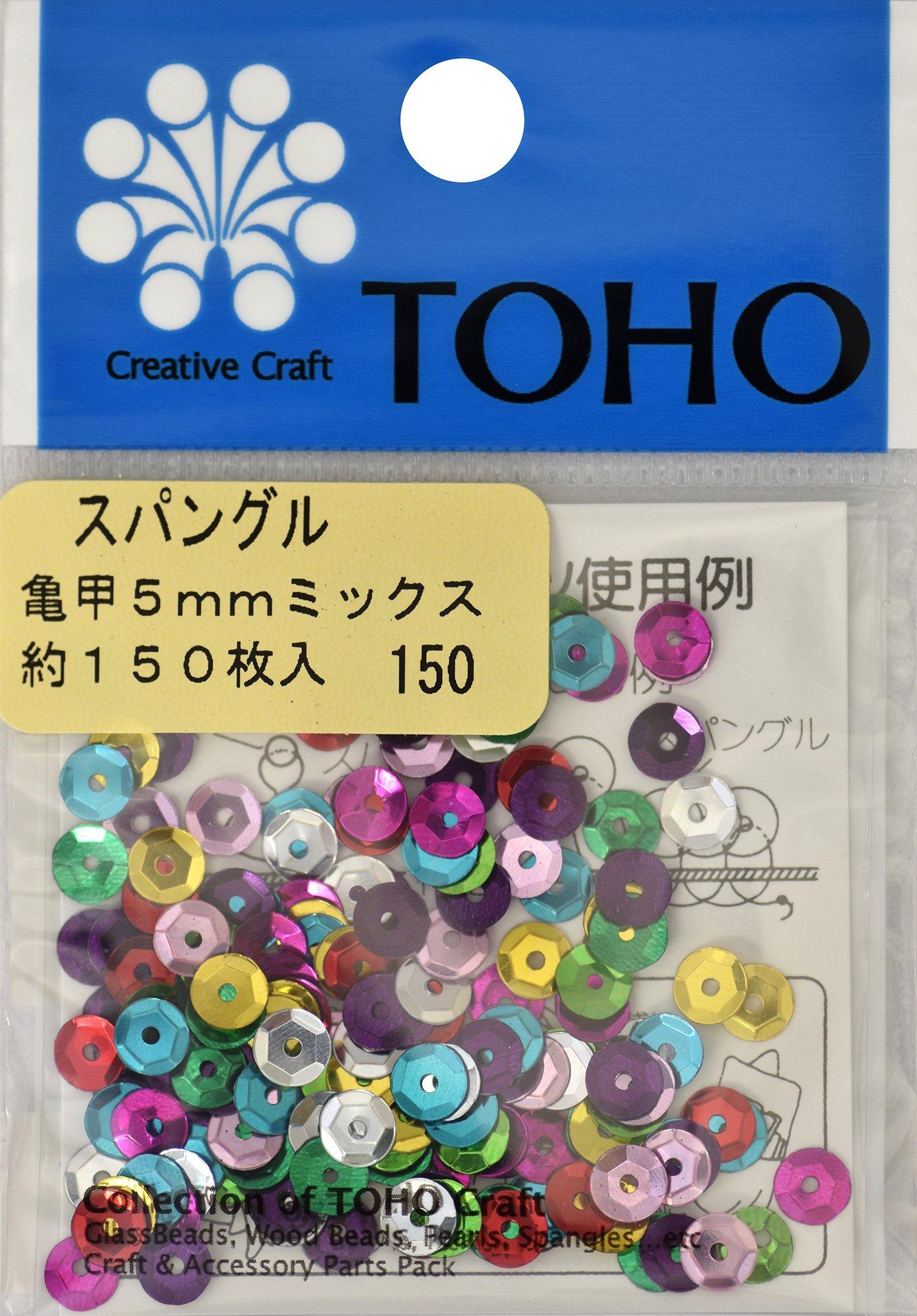 TOHO Spangle Tortoise Shell Mix Approx. 5mm Approx. 150 pieces
