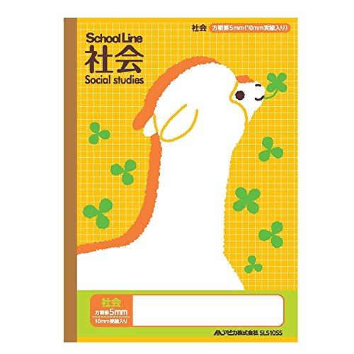 Subject-Labeled School Ruler Social Studies 5mm Grid Ruler SLS10SS